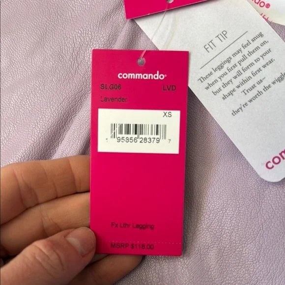 NWT Commando Faux Leather Legging in Lavender - Picture 3 of 4